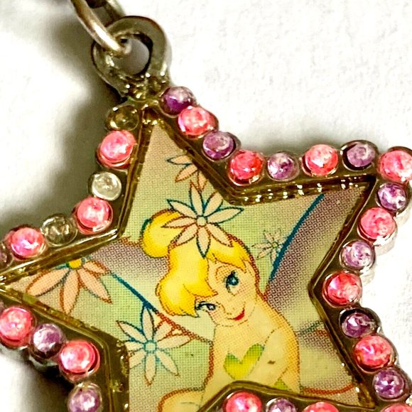 Vintage Tinker Bell Charm Disney Crystal Tink Zipper Pull Please READ! - Picture 8 of 10